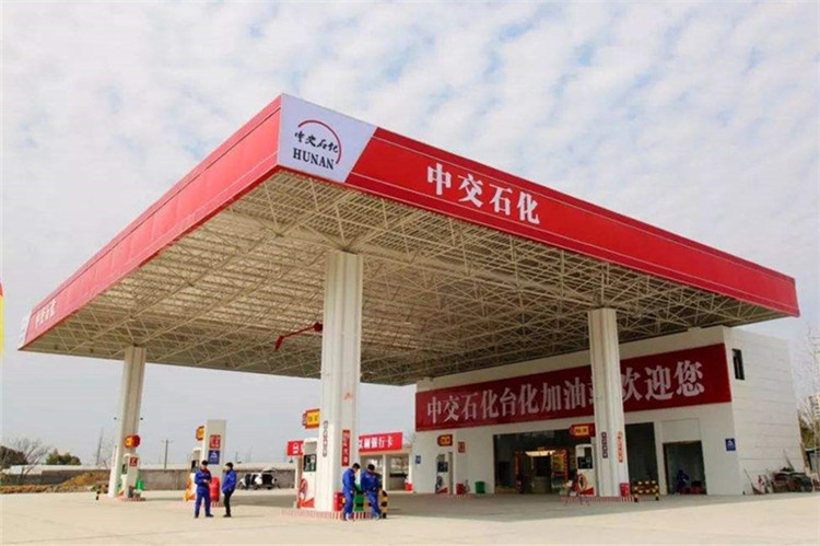 潜江加油站钢结构网架案例6